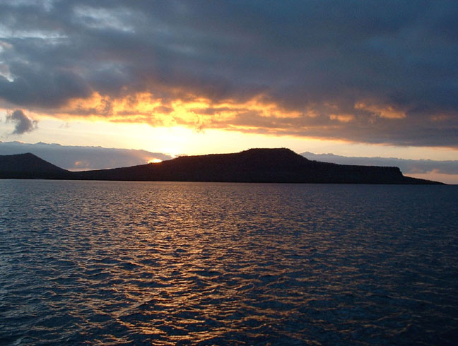 Sunset on Isabela island, Galapagos