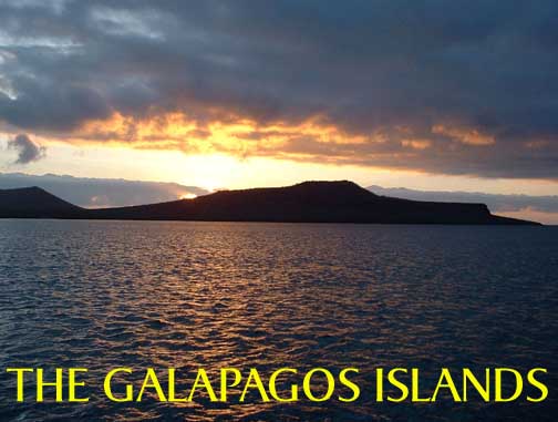 Sunset over Isabela Island, Galapagos