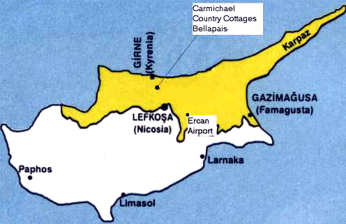 
Map of Cyprus
