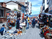 Jean in the Otavalo market